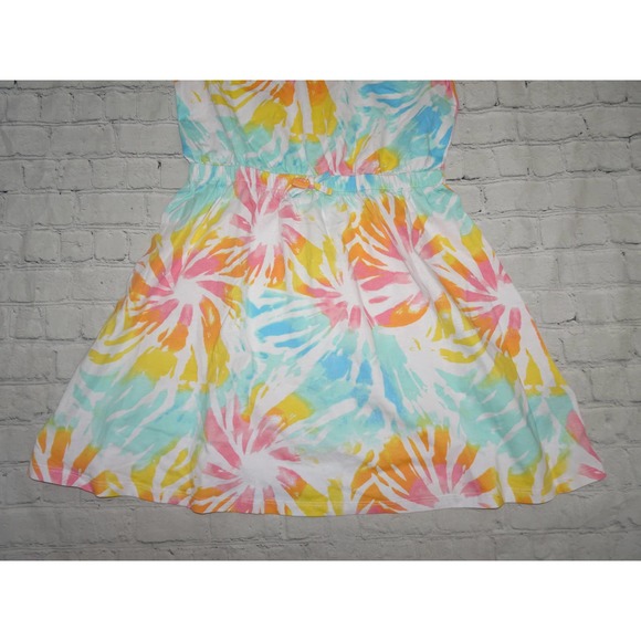 NWT Nautica Sz XL Girls Multicolor Tye Die Short Sleeve Skater Dress - Picture 4 of 8